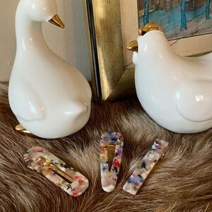 Confetti Style Three Piece Retro Hair Clip Set